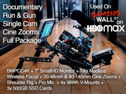 BMPCC 4K Full Documentary Run&Gun Package, 20-140mm Cine Zooms + Wireless Focus