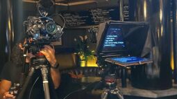 Proaim Ultra Large iPad Teleprompter Kit, 14.6″ + iPad + 15mm rod mount full