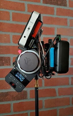 1st AC Focus Kit: Nucleus+7″ SmallHD+Teradek+V-Mount+Stand