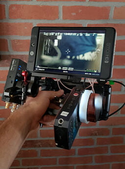 1st AC Focus Kit: Nucleus+7″ SmallHD+Teradek+V-Mount+Stand