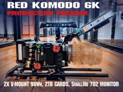 RED Komodo 6K (PL, EF, RF Mount) w/ 2x V-Mounts & 2TB, 702 Monitor