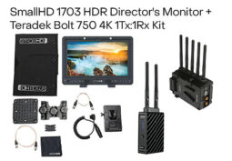 Kit: 1703 17″ Production Monitor+ Teradek 750 Bolt 4K 1Tx:1Rx Kit full