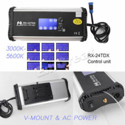 150W Bi-Color, Dimmable, Flex 2x2ft LED Light DMX + Stand full