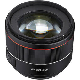 Rokinon 85mm f/1.4 AF Lens for Canon EF, Cinevized with Focus Gears, Full-Frame