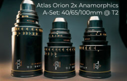 Atlas Orion A-Set w/ Sony Mount: 40mm, 65mm, 100mm Lenses @T2, 2x Anamorphic