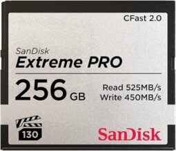 SanDisk 256GB Extreme PRO CFast 2.0 Memory Card