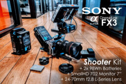 Sony FX3 Pro Shooter Kit w/ 24-70mm 702 Monitor 2x98Wh Batts Audio handle