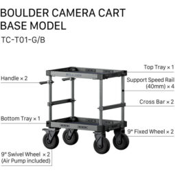 Tilta 36″ Boulder Camera Cart, 882lb capacity, 9″ wheels (like Magliner/Yeger)
