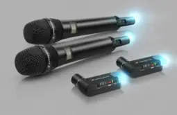 (2) Sennheiser AVX-835 Handheld Wireless Cardioid Microphone (Digital 1.9 GHz)